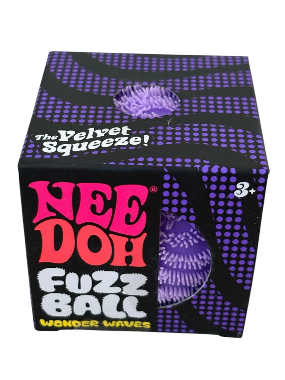 Needoh Schylling NEW NIB Fuzz Ball Purple Sensory Fidget